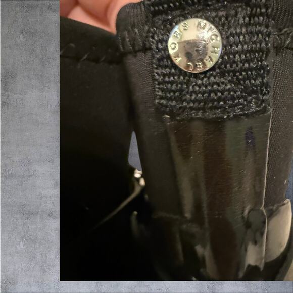 NWOT Michael Kors Black Waterproof Mid Ankle Glossy Boots. 6 - Picture 11 of 13